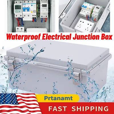 Waterproof Electrical Junction Box ABS Plastic Outdoor Project Enclosure Case • $58