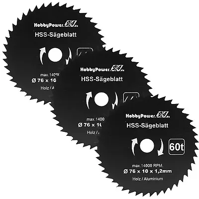 £17.34 • Buy Saw Blade 76 X 10 MM Battery Circular Saw 12V 10,8V Suitable For Bosch Metabo