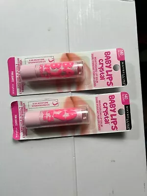 2 Pack Maybelline Baby Lips Crystal Moisturizing Lip Balm Pink Quartz 140  • $14.95