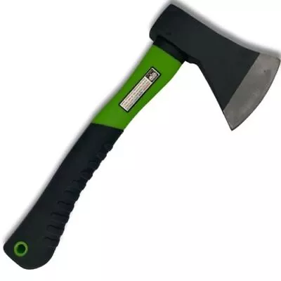 FIBREGLASS HANDLED WOOD AXE - Hand Hatchet Kindling Firewood Log Chopper Handle • £9.77