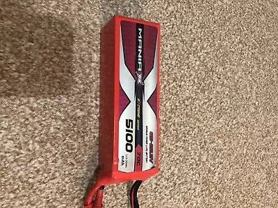 £120 • Buy 6S 22.2V 5100mah 70C ManiaX Lipo Battery Pack MX5100-6S-70 Rc Helicopter Etc…