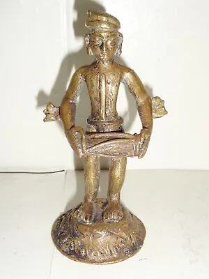 Vintage 1930's Bronze Figurine Prehispanic Indian Man Design • $14.99