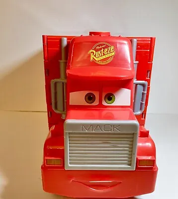 Lightning Mcqueen Mack Truck Disney Pixar Cars Talking Lights Rust-Eze Workshop • $70