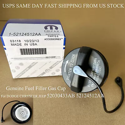 Genuine 1X Mopar Fuel Filler Gas Cap W/Tether For 99-19 Jeep Dodge Chrysler • $11.39