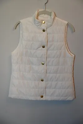 Michael Kors Ivory Insulated Vest W/gold Accents XS • $35
