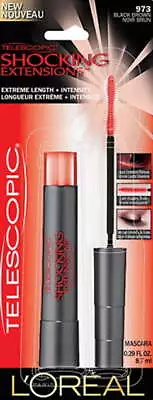 L'Oreal Loreal Telescopic Shocking Extensions Mascara 973 BLACK BROWN • $13.36