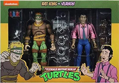 NECA Teenage Mutant Ninja Turtles TMNT Rat King & Vernon 7  Action Figures NEW • £27.99