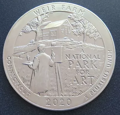 2020 Weir Farm Connecticut ATB National Parks 5 Oz Silver Coin - Item# 8858 • $169.99