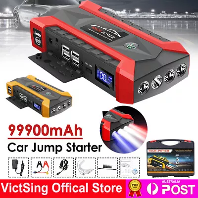 99900mAh 12V Car Jump Starter 1000A Peak 6L Gas 4L Diesel Engine Booster Charger • $82.49