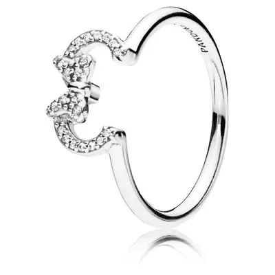 Disney MINNIE SILHOUETTE Authentic PANDORA Silver Ring 197509CZ 9 (60) NEW! • $37