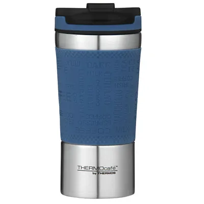 $29.80 • Buy Genuine! THERMOS ThermoCafé 350 Ml Vacuum Insulated Travel Cup Mug Tumbler Blue!