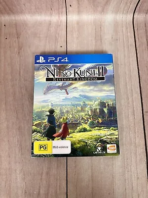 Ni No Kuni II 2 : Revenant Kingdom Special Steelbook Edition PS4 Game EXC Cond • $32.26