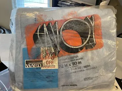 🟡new Vintage 1980 Montgomery Ward Savoy Blanket 72x90 Still Sealed In Plastic • $149.95