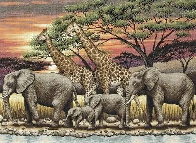 African Sunset By Maia Cross Stitch Kit • $69.99