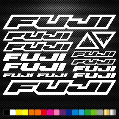 FITS Fuji Bikes Vinyl  Stickers Sheet Frame Cycle Cycling Bicycle Mtb Road • $14.08