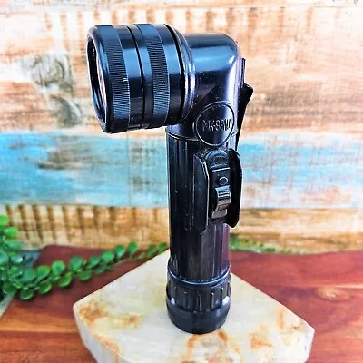 Vintage US Army Fulton MX-991U Angle Head Handheld Flashlight Black USA Military • $31.98