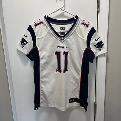 Julian Edelman NFL New England Patriots Nike White Football Jersey Small • $35