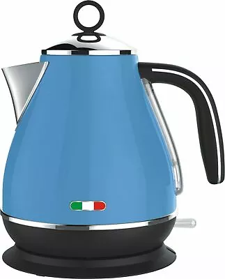 $69.99 • Buy Vintage Electric Kettle Sky Blue 1.7L Stainless Steel Auto OFF 2200W Nt Delonghi