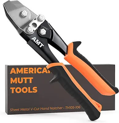 AMERICAN MUTT TOOLS Sheet Metal Hand Notcher Sheet Metal V Notcher – Cuts 30 • $43.89