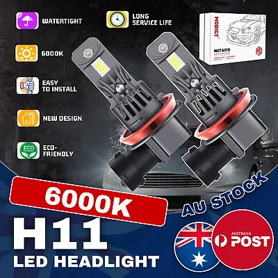 H8 H9 H11 6000k Headlight For Holden Ve Commodore Ssv Ss Sv6 Hsv High Beam Serie • $37.90