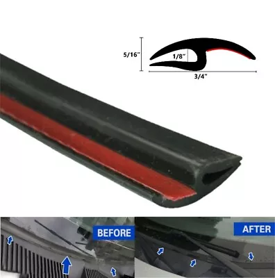 $15.97 • Buy Windshield Rubber Seal Trim- Car Weather Strip Front Rear Window Guard 10ft/120 
