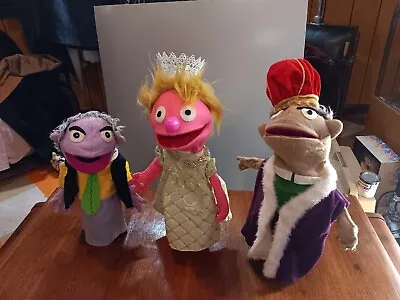 3 Professional Vintage Hand/Rod Puppet S Sesame Street Style Hand Made Colorful • $148