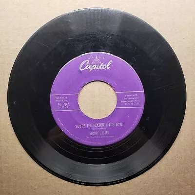 Sonny James - Young Love; You're The Reason I'm In Love - Vinyl 45 RPM • $6.65