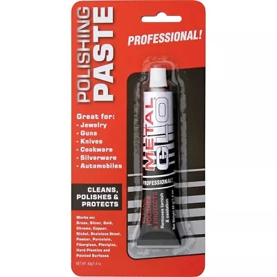 United Cutlery Metal Tube 1.4 Oz Glo Pro Polishing Paste Cleans Removes Tarnish • $12.29