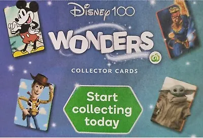 Woolworths DISNEY 100 WONDERS Collectors Card 2023 • $2.95
