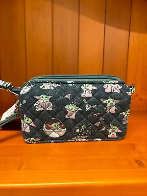 Vera Bradley All In One RFID Crossbody Wristlet Grogu Medallion Baby Yoda LMT ED • $50