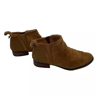 Ugg Mcclaire Ankle Boot 1105909 Suede Chesnut Brown Tan Booties Womens 8.5 • £29.18
