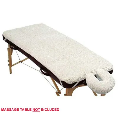 Massage Table Fleece Pad Set - Face Cover And Sheet • $28.95