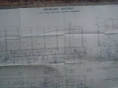 Diagram Of Highland Railway 4-6-0 Clan Class Tender Hawthorn Leslie & Co • £14.99