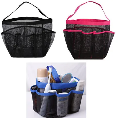 Portable Mesh Shower Caddy Organizer Storage Bag Quick Dry Basket Travel Tote • $6.32