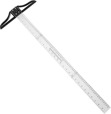 29.5 Inch T Square Ruler Acrylic Graduated In Inch Transparent T Ruler Measuring • $35.19