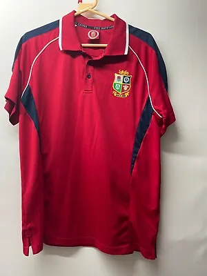 £4 • Buy 2017 British & Irish Lions Tour To New Zealand Rugby Polo Shirt Red Size L