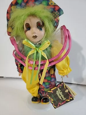 Pierrot Harlequin Doll - Clown - Jester - Mime 11.5 Inch Tall Vintage • $31.02