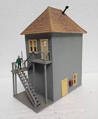 Industrial Miniatures HO Signal Tower - Built Wood Craftsman Building 4  X 2.25  • $18.58