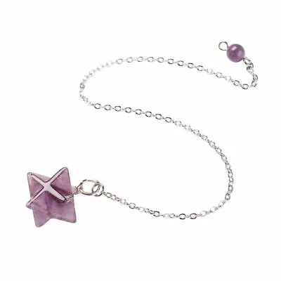 Merkaba Star Pendulum Amethyst • £8.95