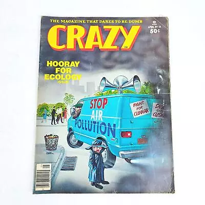 Crazy Magazine #24 April 1977 Parody Marvel Hooray For Ecology Pollution • $12.74
