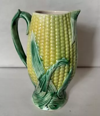 Antique 19th Century Victorian Majolica Corn On The Cob Pitcher 7 3/4  • $49.99