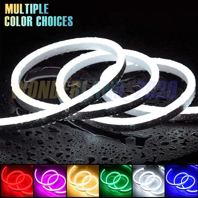 £11.79 • Buy LED Strip Lights Flexible Neon Flex Rope Lights Waterproof Outdoor Lighting 12V