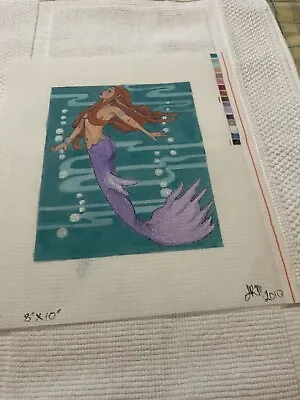 Jrm 2010 Hp Needlepoint  Mermaid In Purple  • $40