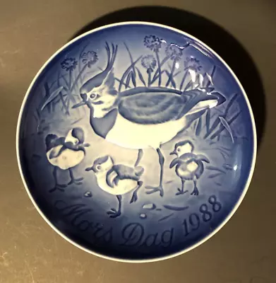 Bing & Grøndahl 6  Mors Dag 1988  Crested Plover  Mother's Day Plate • $1.29