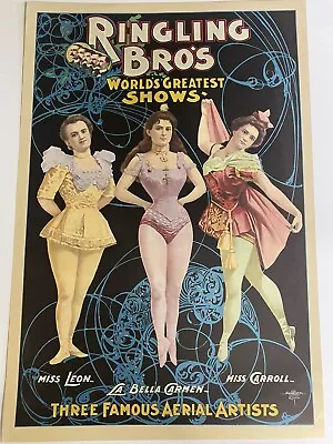 $24.99 • Buy Ringling Bros Barnum And Bailey Vintage Circus Poster