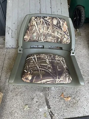 $40 • Buy Boat Seat Padded Camouflage Durable Fishing Extra Comfort Lightweight Camo Sit 