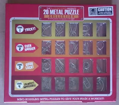 Professor Puzzle 20 Metal Puzzle Collection - Brand New & Sealed • £19.99