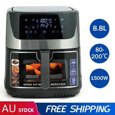 8.8L Air Fryer 1500W  LCD Fryers Oven Airfryer Healthy Cooker Oil Free Kitchen • $84.94