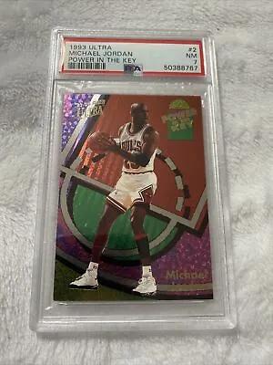 1993 Ultra Michael Jordan Power In The Key Psa 7 • $159