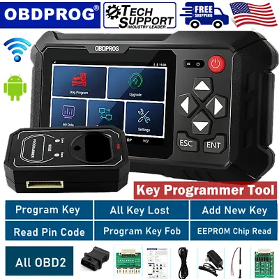 OBDPROG M501 Immobilizer Key Programmer Tool Key Programming OBD2 Code Reader  • $449